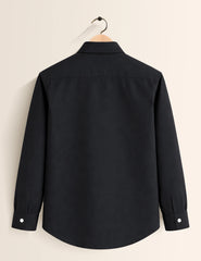 Black Color Plain Mens Full Sleeves Shirt - XPST