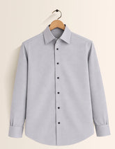Grey Color Plain Mens Full Sleeves Shirt - XPST