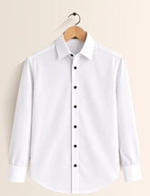 White Color Plain Mens Full Sleeves Shirt - XPST