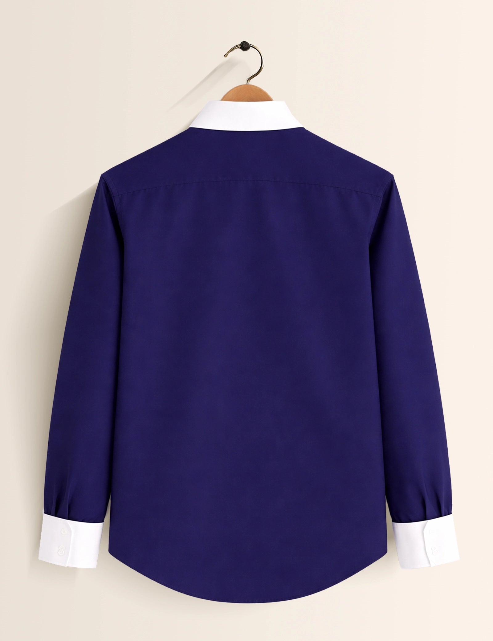 Navy Color Contrast Mens Full Sleeves Shirt - XPST