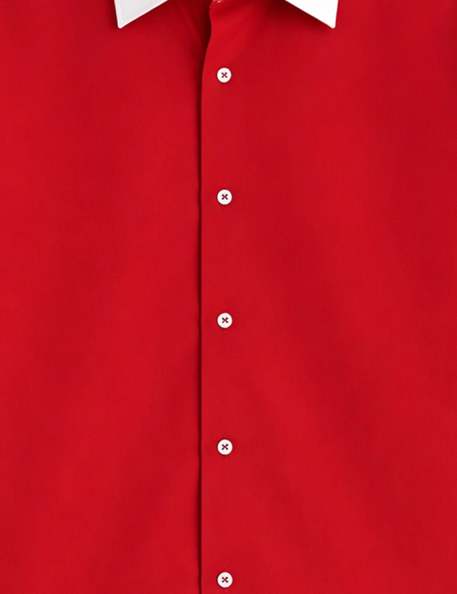 Red Color Contrast Mens Full Sleeves Shirt - XPST