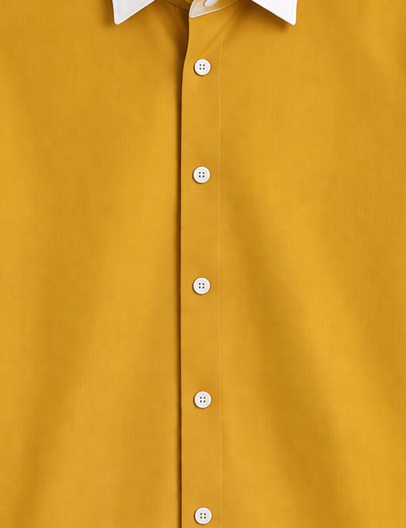 Yellow Color Contrast Mens Full Sleeves Shirt - XPST