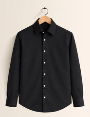 Black Color Plain Mens Full Sleeves Shirt - XPST