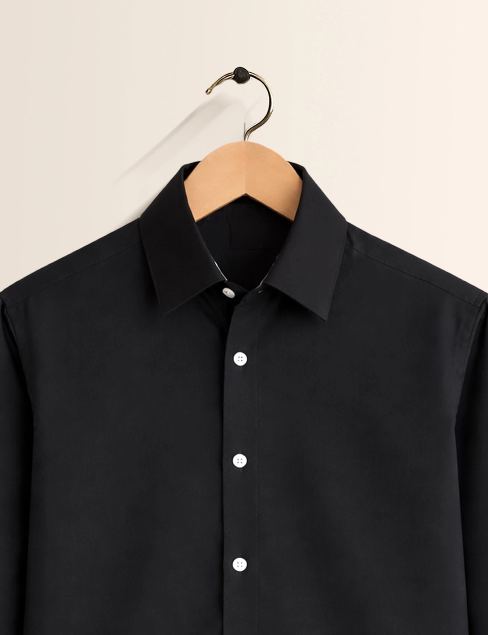 Black Color Plain Mens Full Sleeves Shirt - XPST
