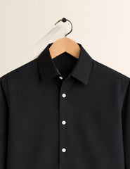 Black Color Plain Mens Full Sleeves Shirt - XPST