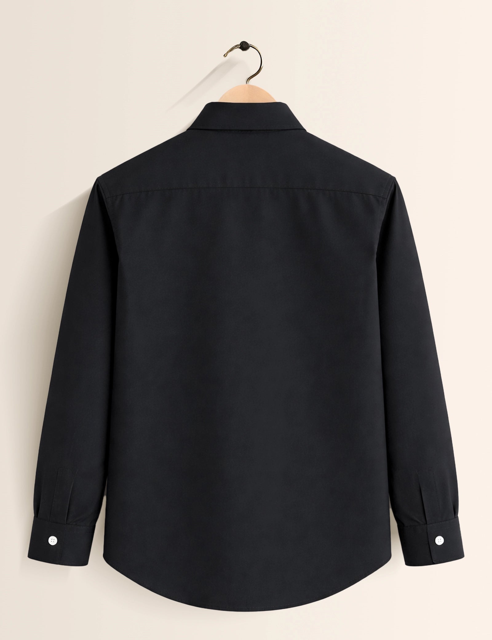 Black Color Plain Mens Full Sleeves Shirt - XPST