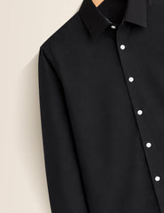Black Color Plain Mens Full Sleeves Shirt - XPST