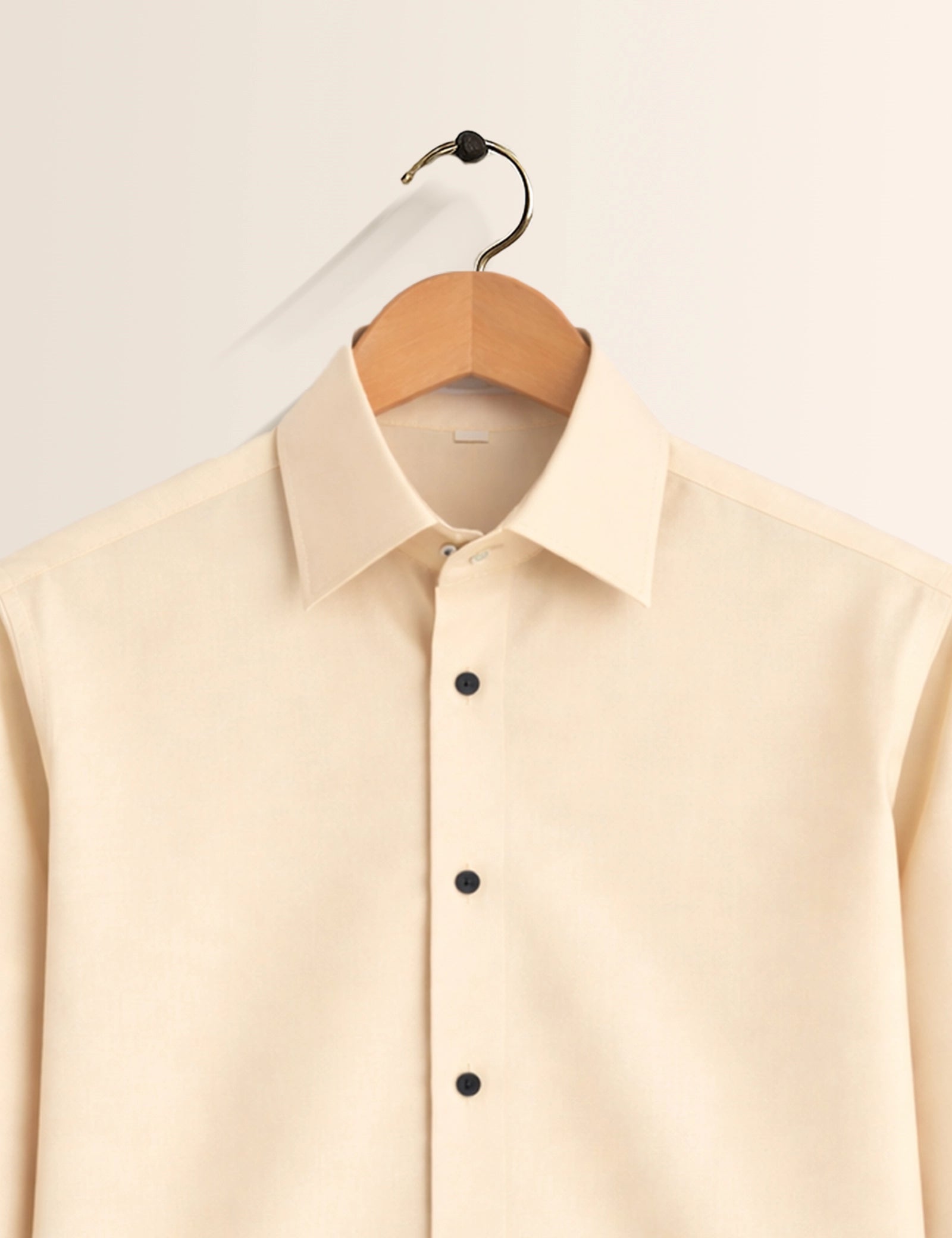 Cream Color Plain Mens Full Sleeves Shirt - XPST