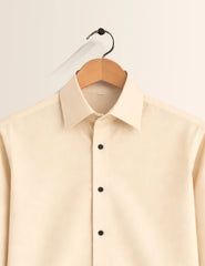 Cream Color Plain Mens Full Sleeves Shirt - XPST