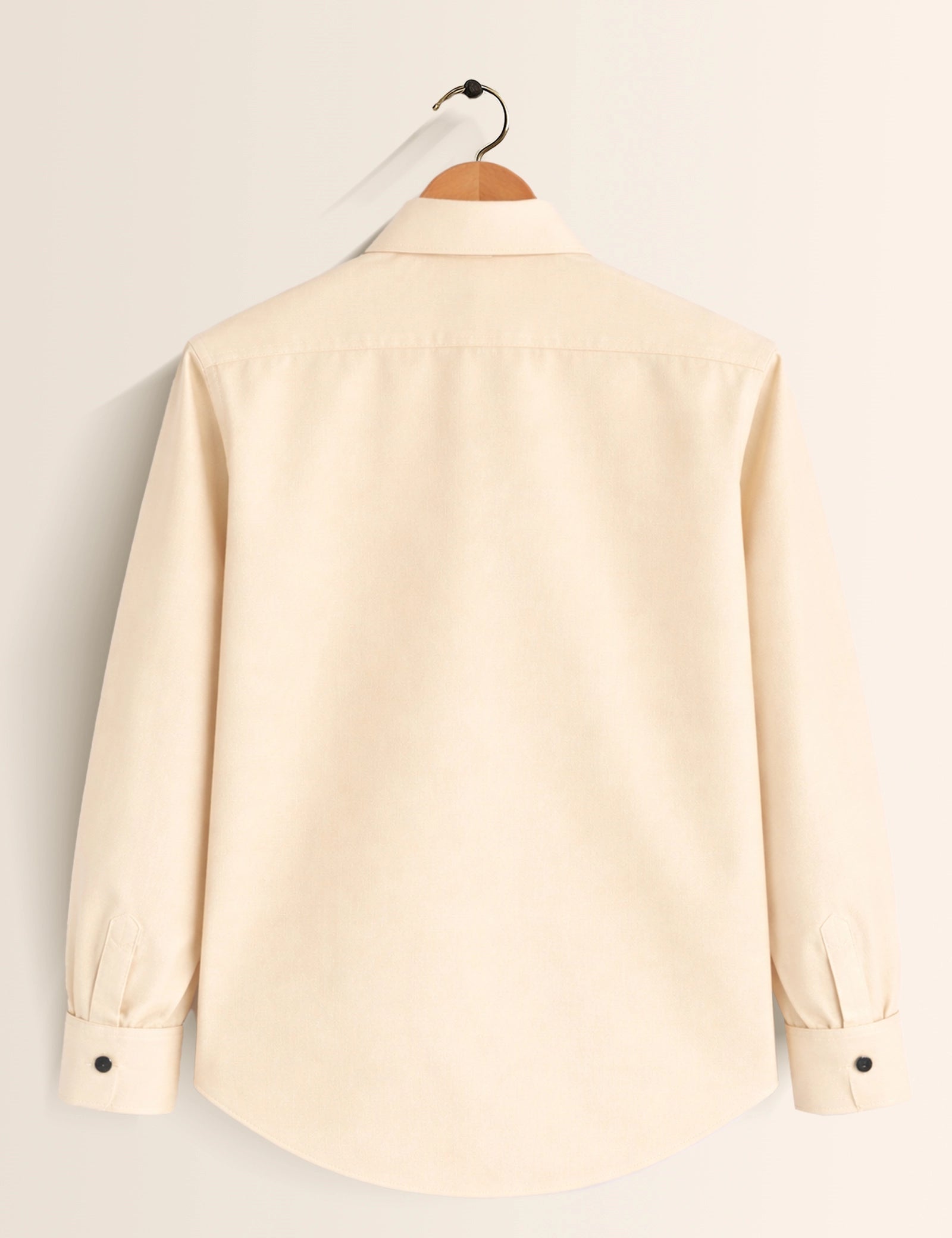 Cream Color Plain Mens Full Sleeves Shirt - XPST