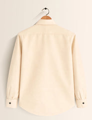 Cream Color Plain Mens Full Sleeves Shirt - XPST