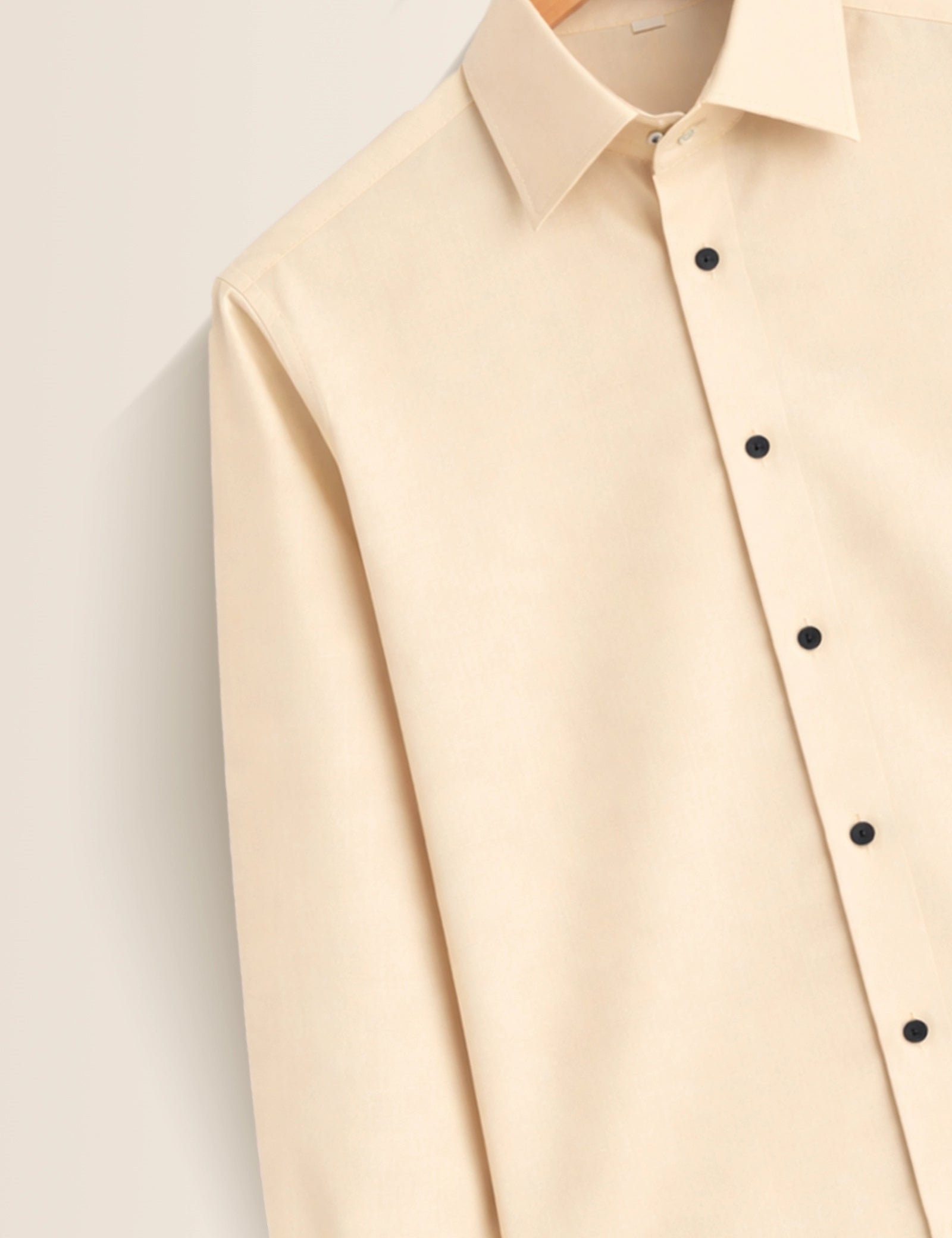 Cream Color Plain Mens Full Sleeves Shirt - XPST