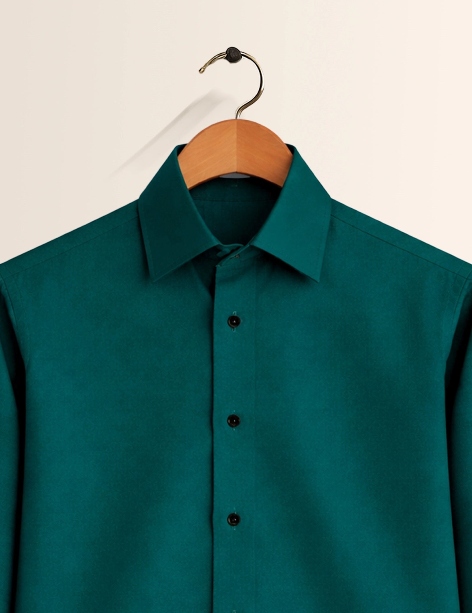 Green Color Plain Mens Full Sleeves Shirt - XPST