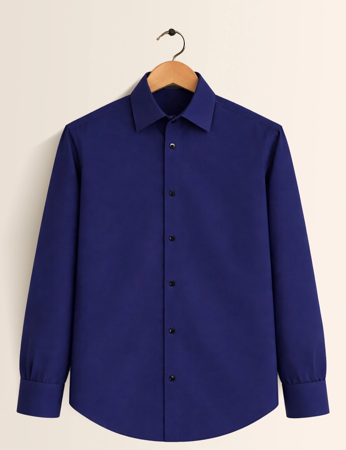 Navy Color Plain Mens Full Sleeves Shirt - XPST