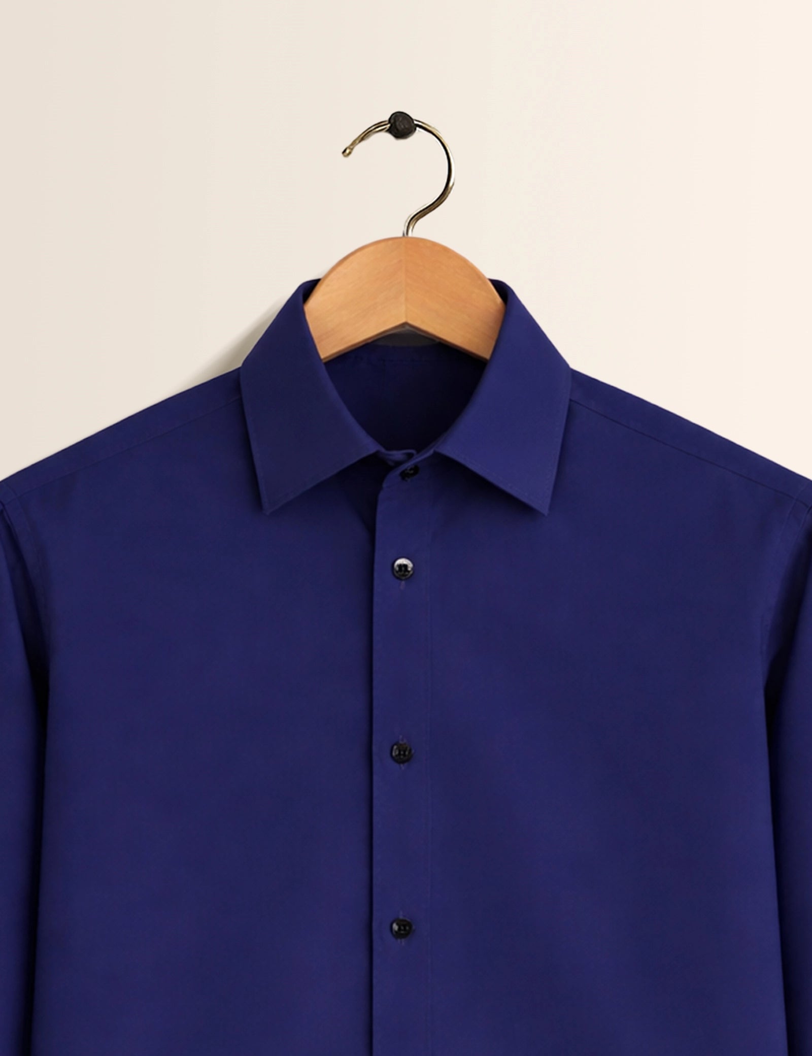 Navy Color Plain Mens Full Sleeves Shirt - XPST