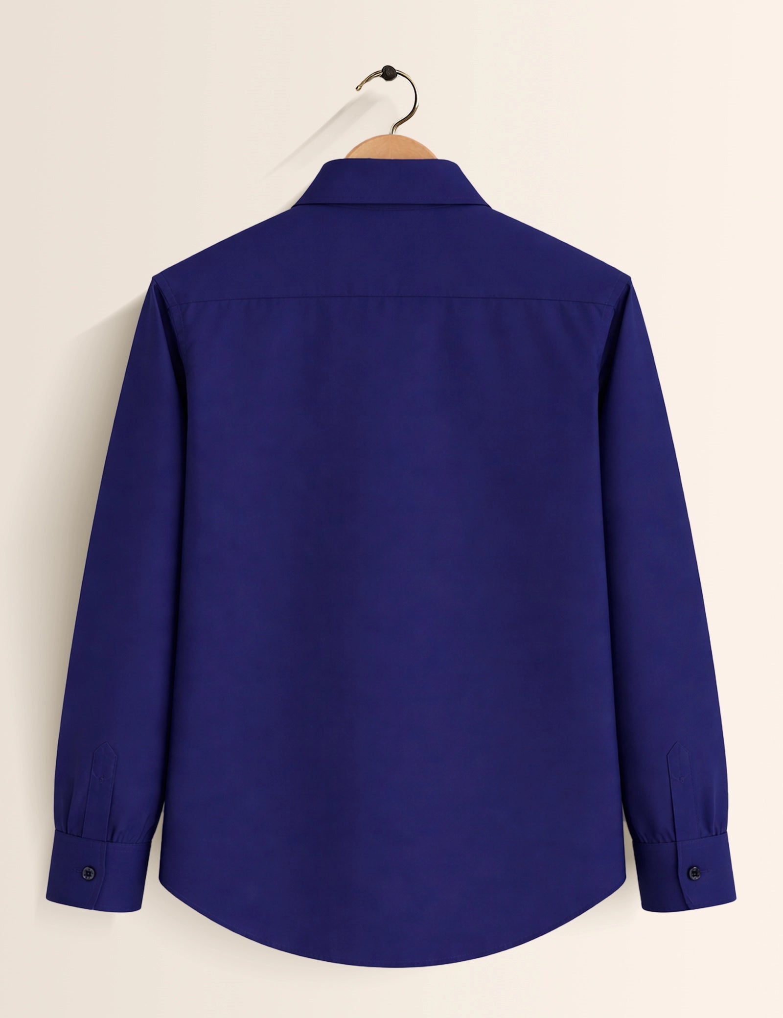 Navy Color Plain Mens Full Sleeves Shirt - XPST