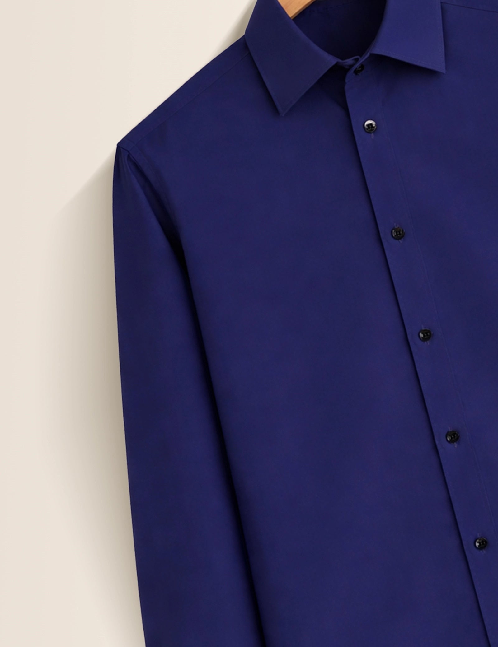 Navy Color Plain Mens Full Sleeves Shirt - XPST