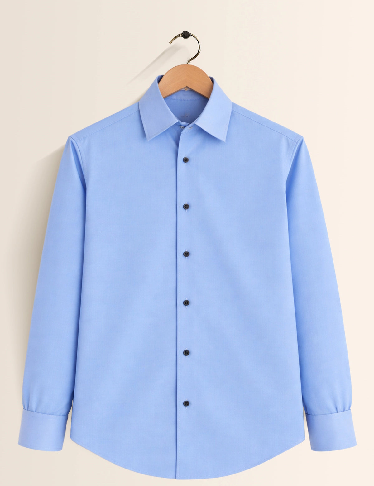Sky Blue Color Plain Mens Full Sleeves Shirt - XPST