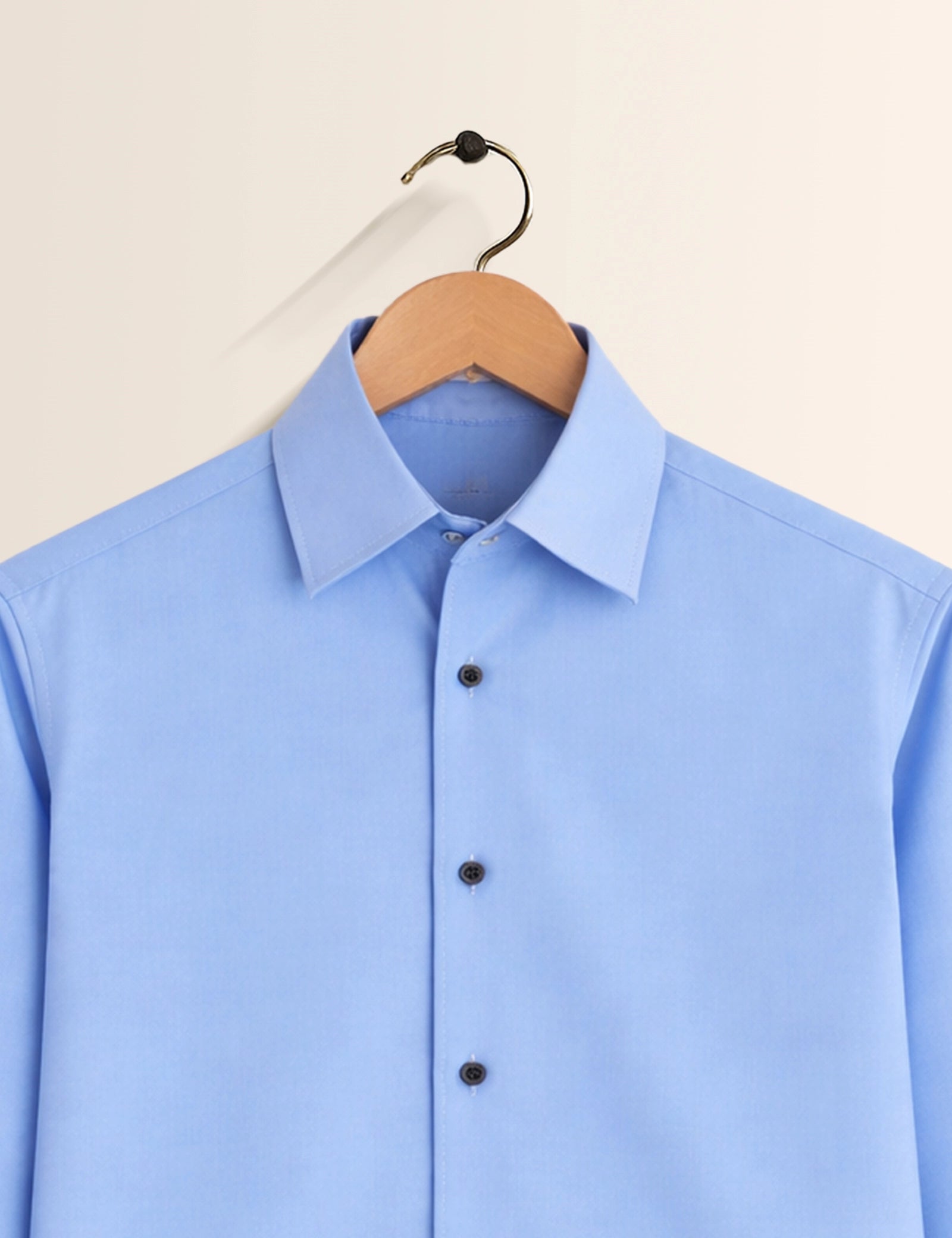Sky Blue Color Plain Mens Full Sleeves Shirt - XPST